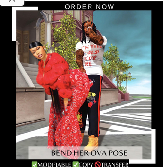 Second Life Marketplace - SNAPSTYLEZ Bend Her Ova Pose